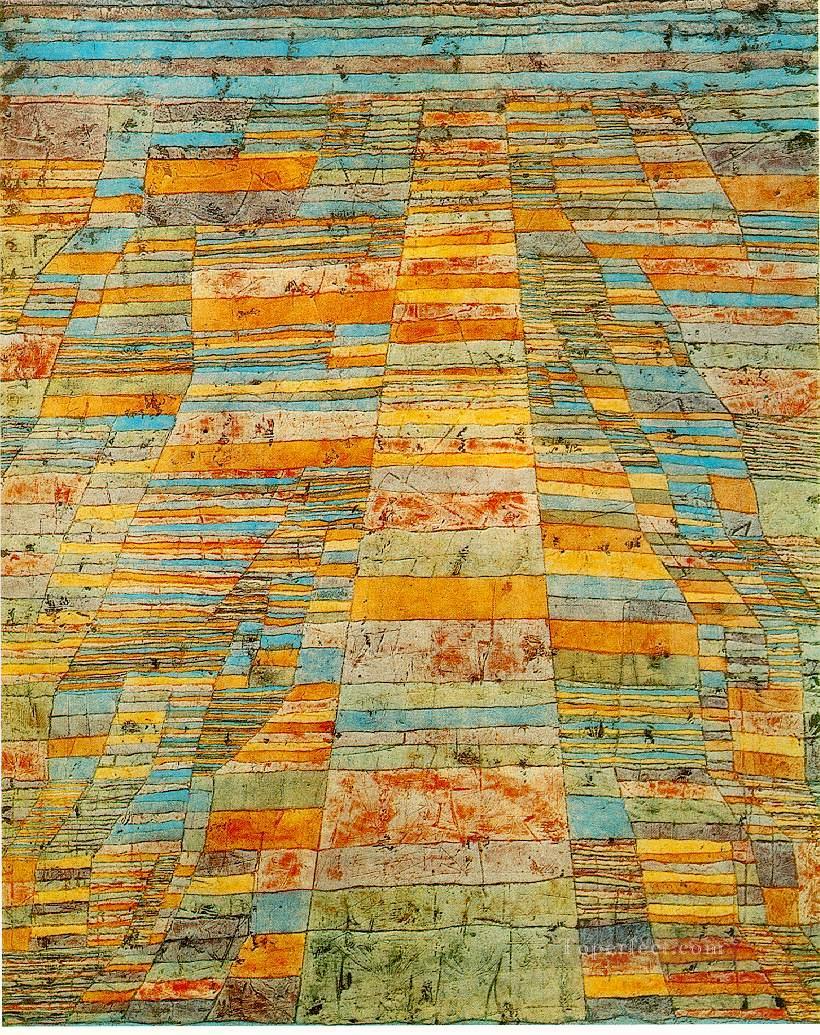 Highway and Byways 1929 Expressionism Bauhaus Surrealism Paul Klee textured Oil Paintings